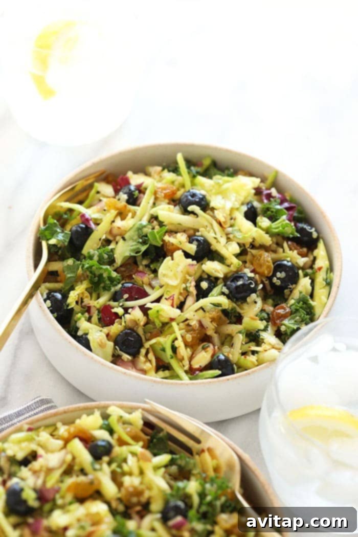 Superfood Detox Salad with Turmeric Dressing Served