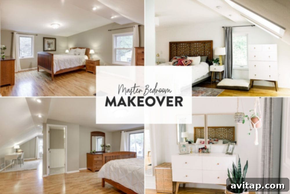 Bright and airy master bedroom featuring two VELUX skylights, enhancing natural light and spaciousness.
