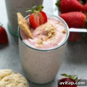 protein shake in glass.