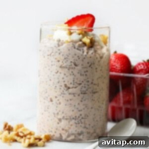 overnight oats in a jar