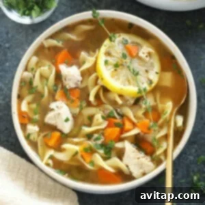 Delicious Homemade Chicken Noodle Soup