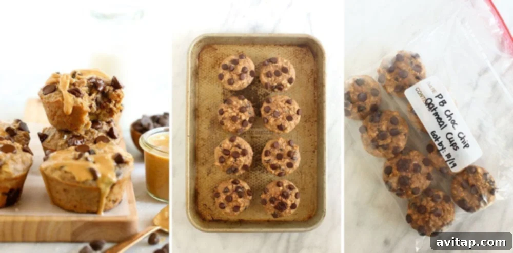 Step-by-step guide on how to freeze baked oatmeal cups for meal prep