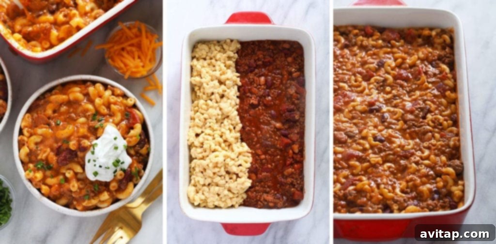 A comforting bowl of Chili Mac and Cheese, showcasing the perfect blend of two favorites.