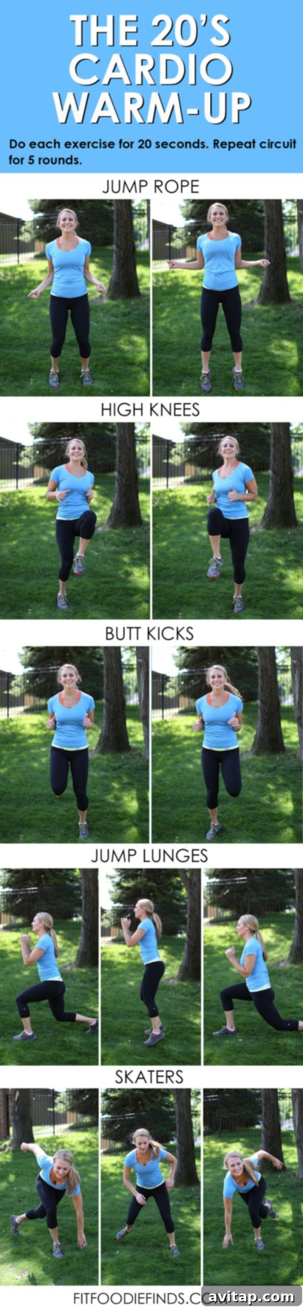 The 20's Cardio Warm-Up #workout #fitness