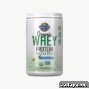 Another example of whey protein powder.
