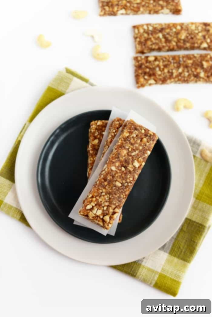 Quick 3-Ingredient Cashew Date Treats 4 Delicious, grain-free, refined-sugar-free, vegan, and paleo-friendly Copycat Cashew Cookie Larabars, a healthy homemade snack.