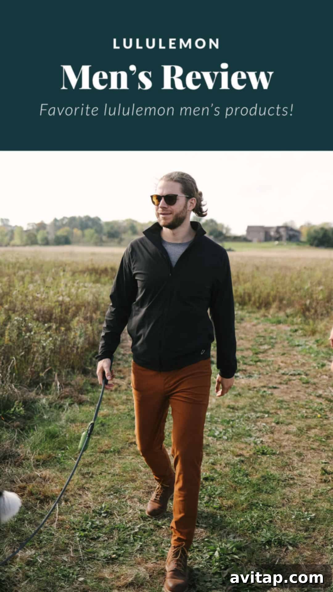man wearing a lululemon jacket