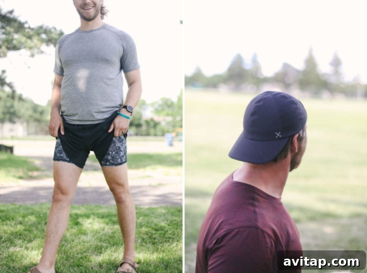 lululemon mens hats and boxers worn by the fit foodie husbands