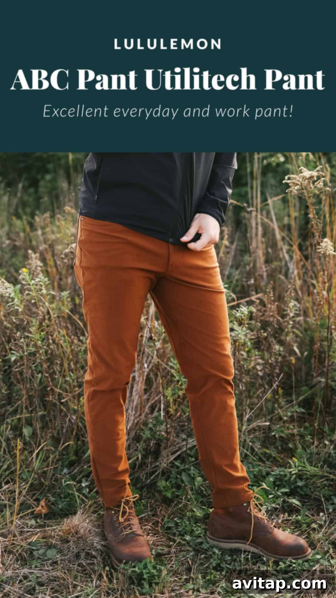 man wearing lululemon pants