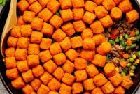 Cozy Sweet Potato Tater Tot Casserole

Comforting Sweet Potato Tater Tot Bake
