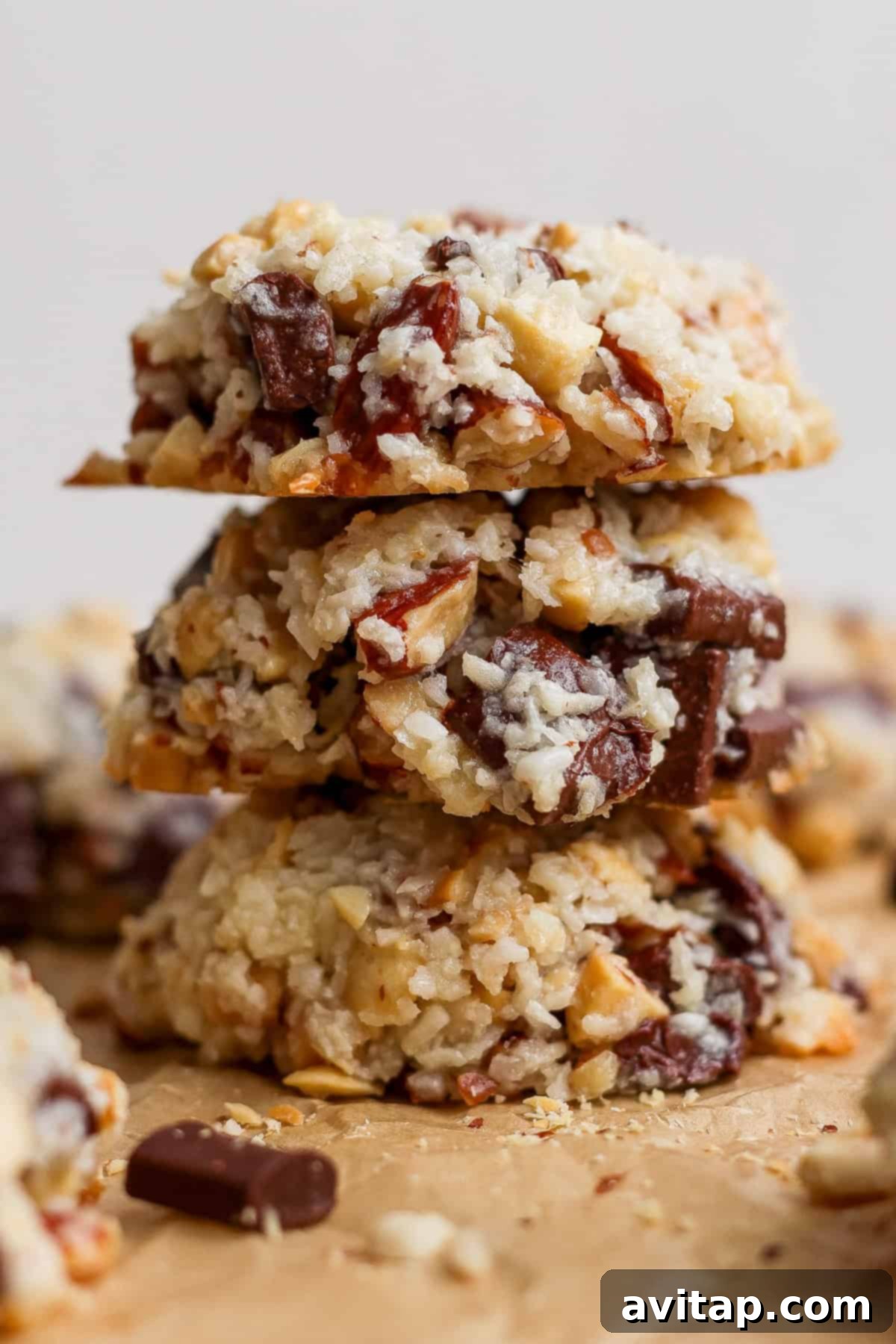 Stack of finished magic cookies
