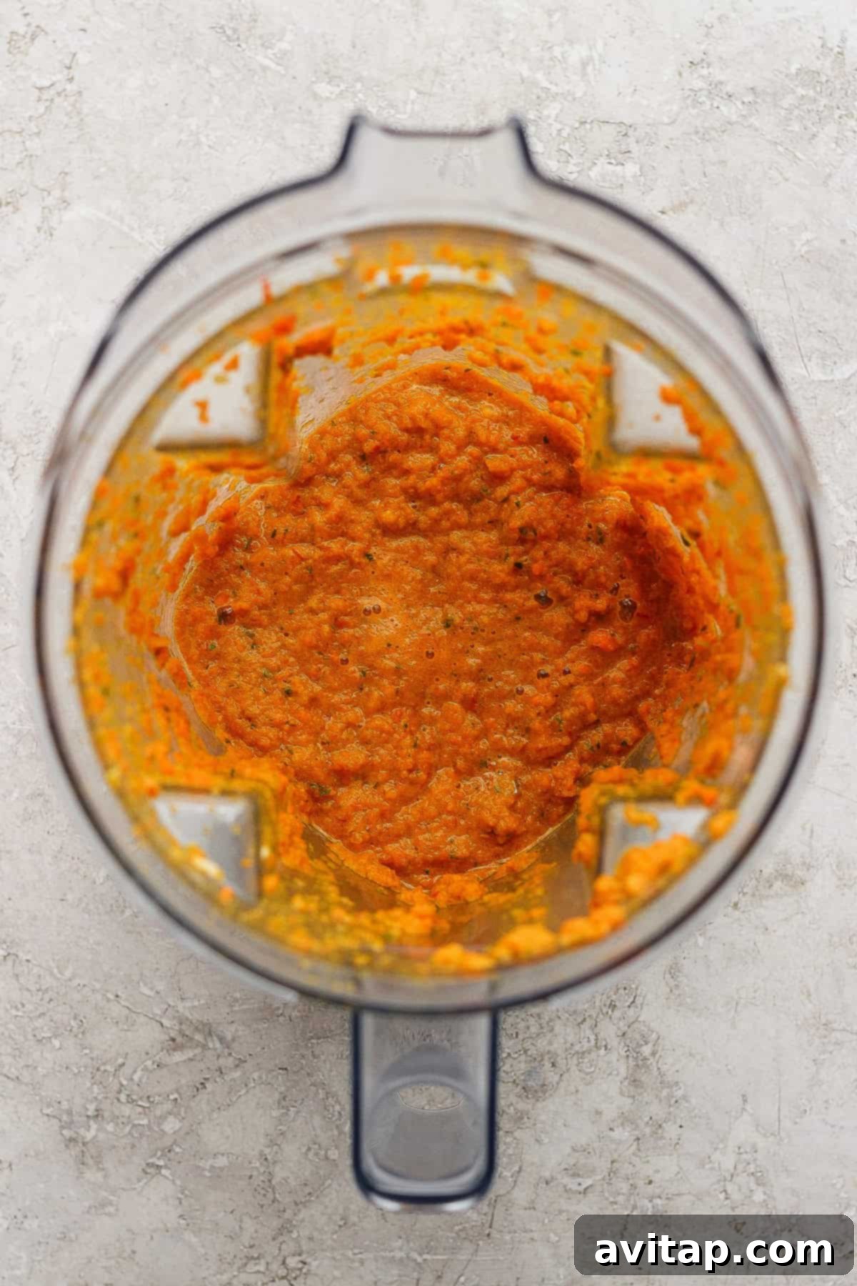 Immunity paste blended in a blender.
