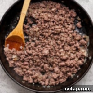 Cooking ground beef