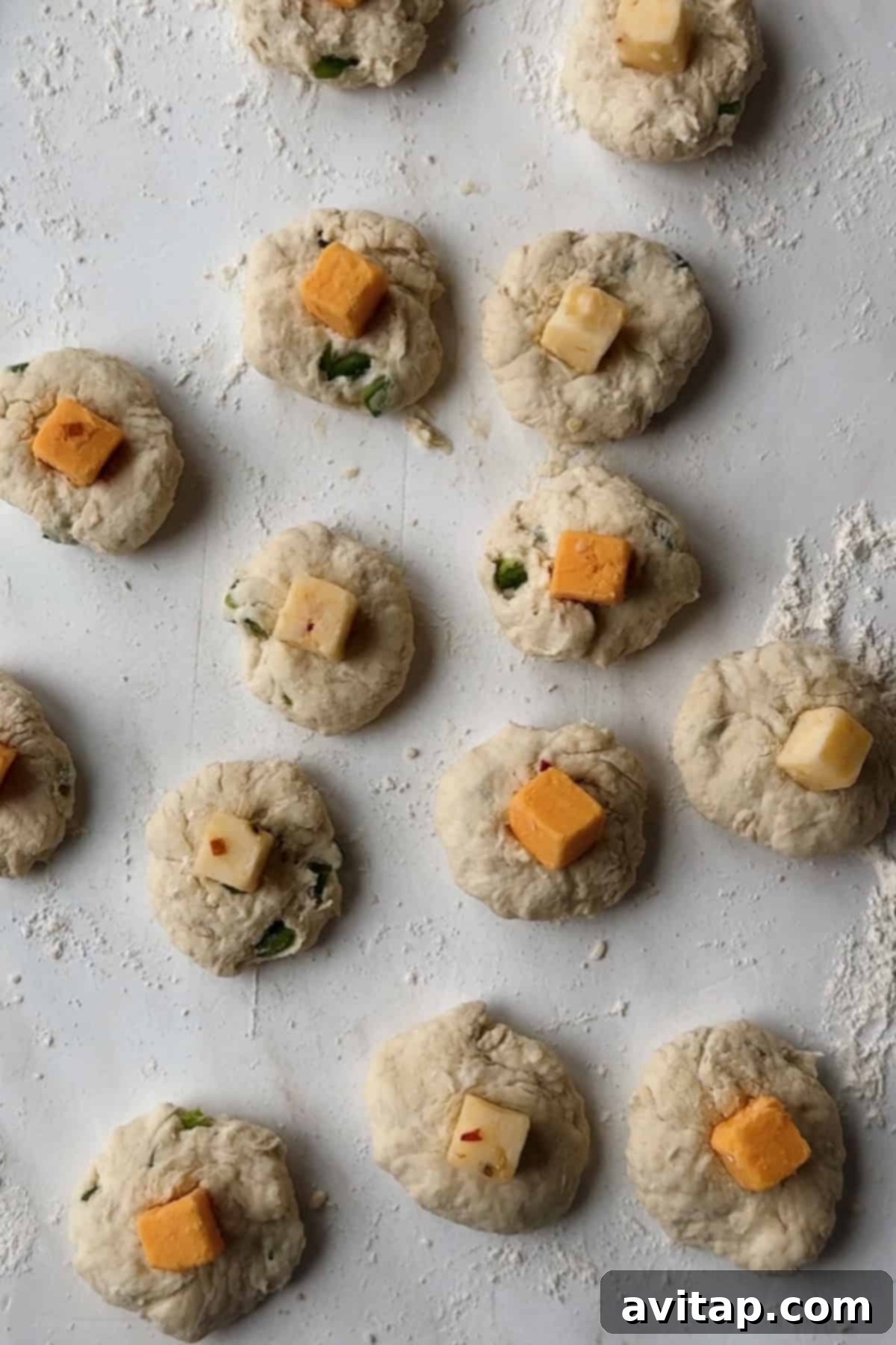 Dough balls with cheese
