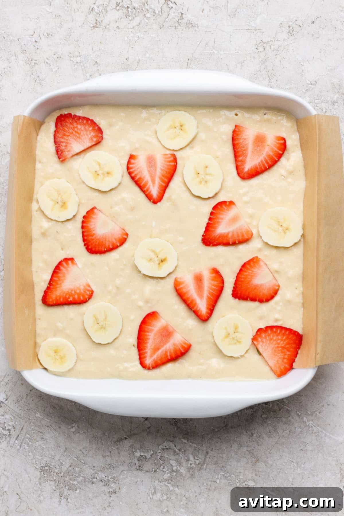 Preparing the baking dish