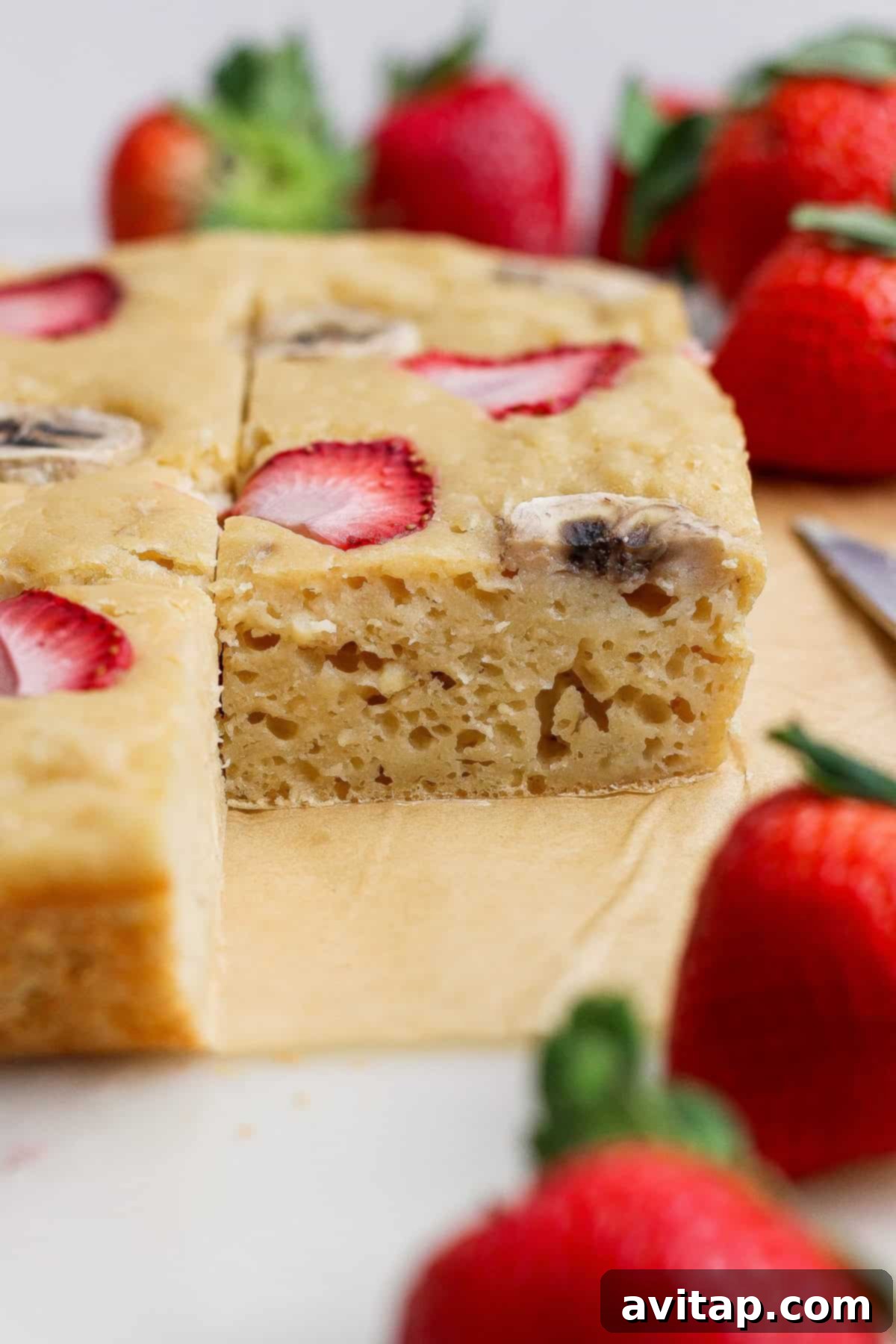 Sliced Cottage Cheese Breakfast Bake