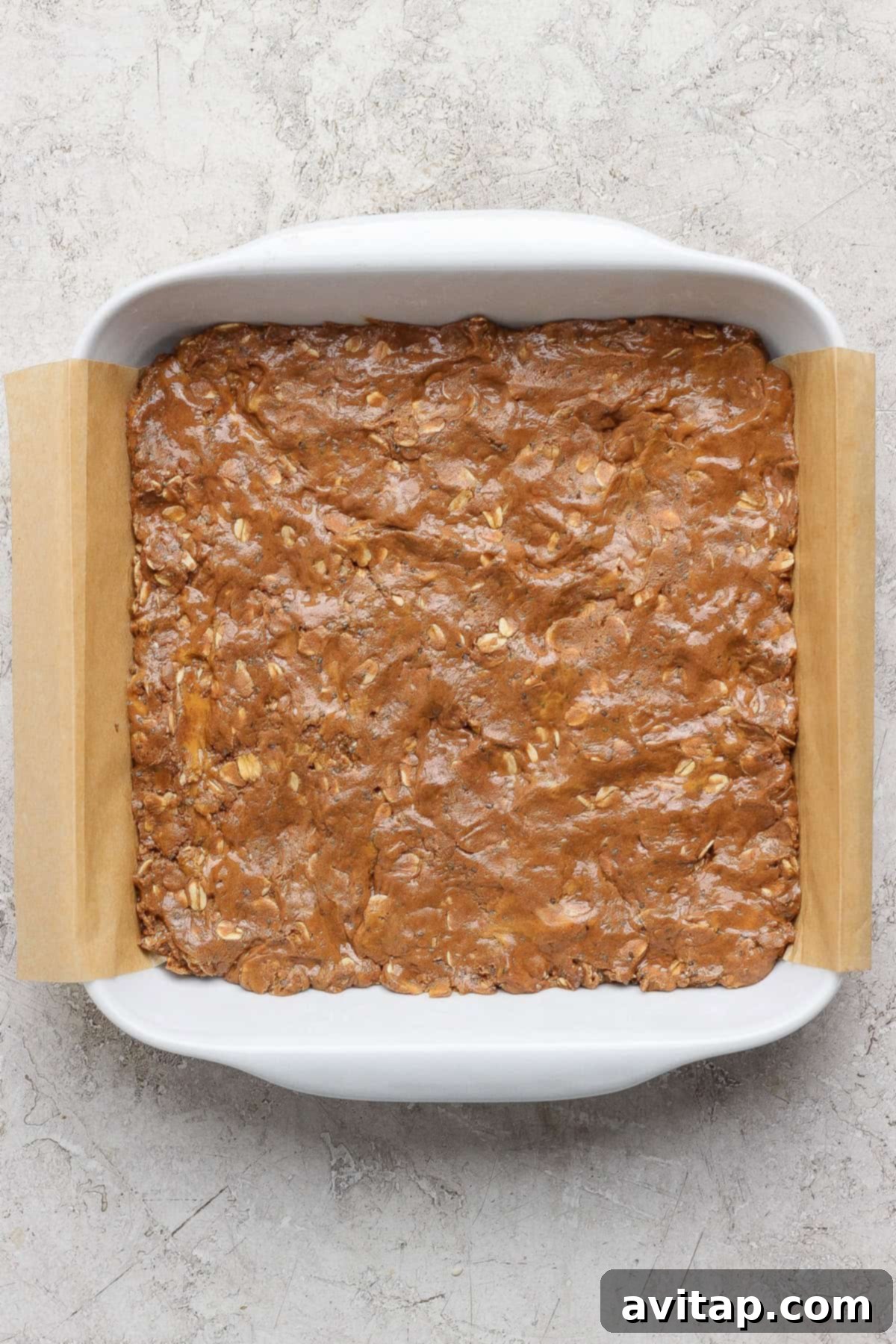 No-Bake Cottage Cheese Dream Bars 6 Crust pressed into a baking dish