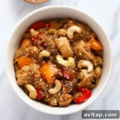 Cashew Chicken Quinoa Bake