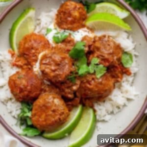 Serving meatballs
