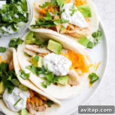 Shredded Chicken Tacos - Easy and Healthy Taco Night
