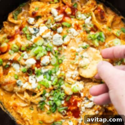 Cottage Cheese Buffalo Chicken Dip - High-Protein Appetizer