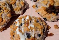 Blueberry Cottage Cheese Biscuits with Crunchy Streusel